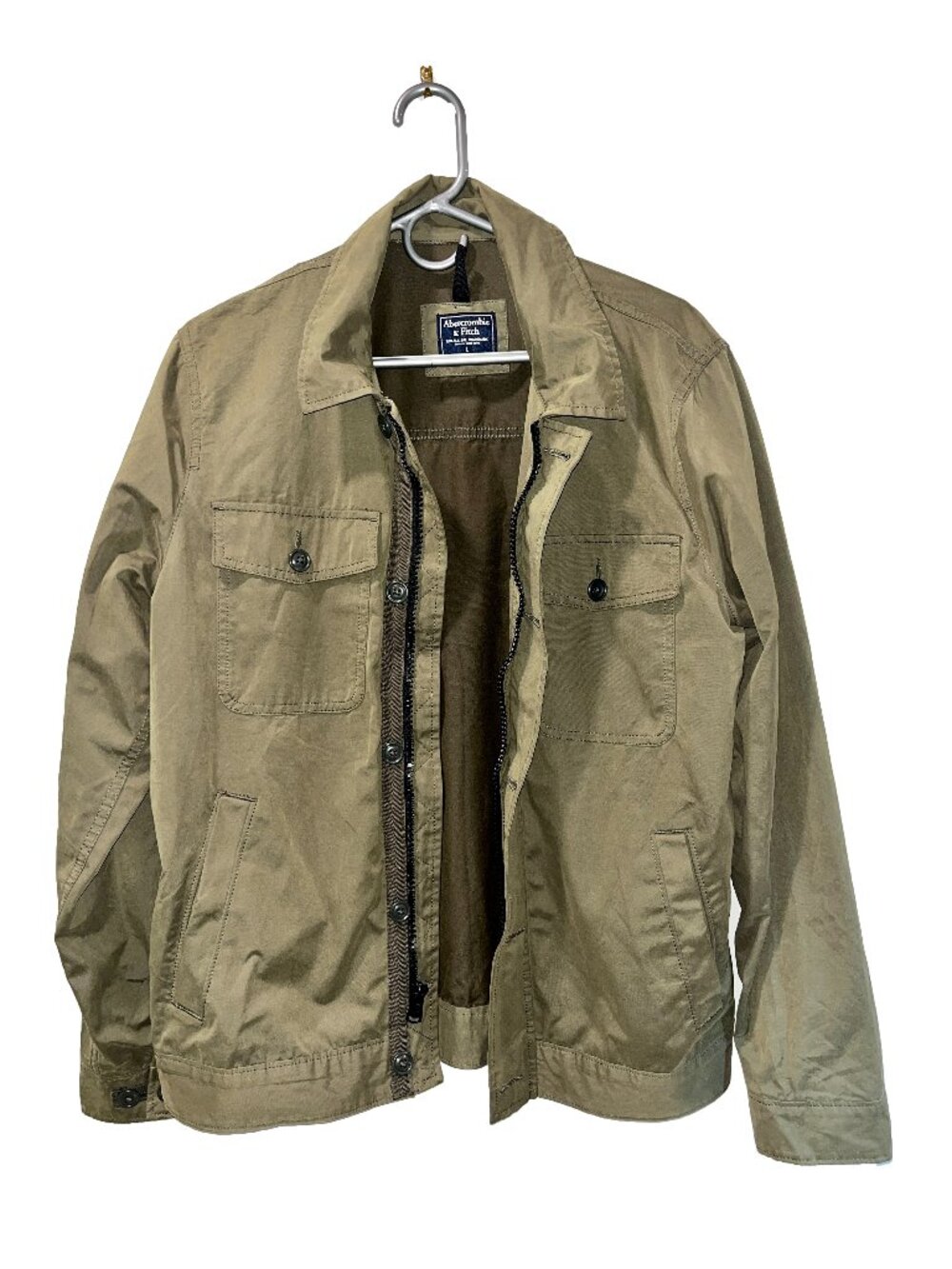 Abercrombie & Fitch Lightweight Field Jacket Olive Green